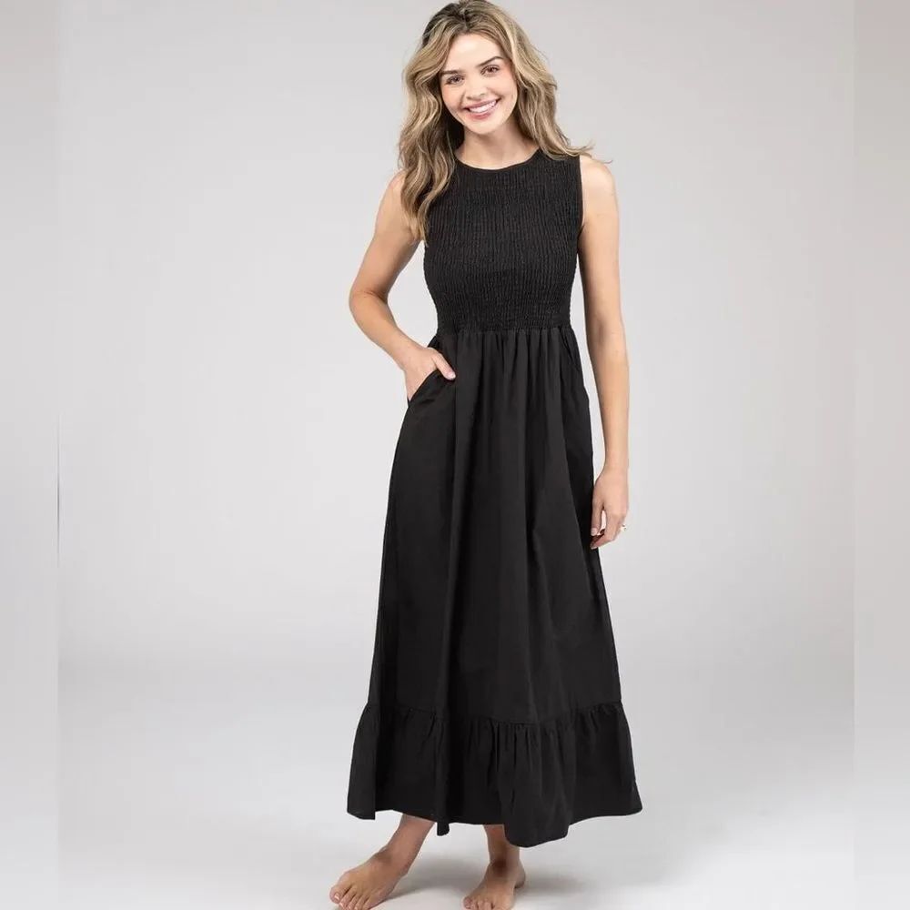 BEAU & RO The Margot Dress Black- Medium